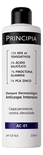 Shampoo Dermatológico Anticaspa Intensivo AC-01 250ml Principia