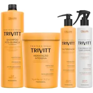 Kit Profissional Trivitt Cauterização Reconstrução Hidratação Itallian Hairtech
