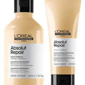 Kit Loreal Absolut Repair Gold Quinoa Shampoo+ Condicionador
