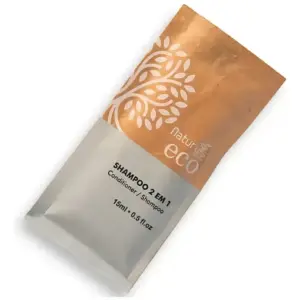 Kit 100 Shampoo 15 Ml Hotel Motel Pousada Ecologica Vegano