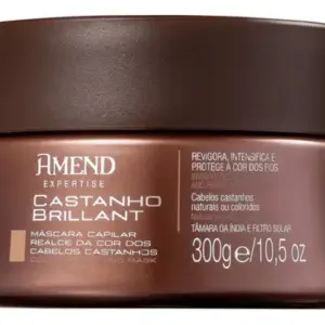 Máscara Amend Castanho Brilliant Realce Da Cor - 300g