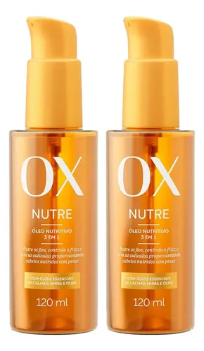 Kit C/2 Óleo Nutritivo 3 Em 1 Ox Nutre 120ml