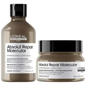 Kit Loreal Molecular Absolut Repair Shampoo 300ml E Mascara