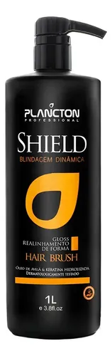 Blindagem Shield Capilar Gloss Anti-Frizz Hidratante Plancton 1 Litro