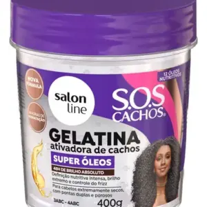 Gelatina Ativadora Sos Cachos Super Óleos Salon Line 400g