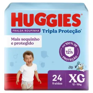 Fralda Roupinha Huggies Tripla Proteção XG 24 unidades