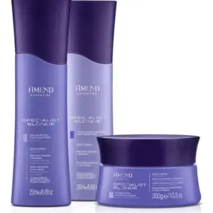 Kit Amend Specialist Blonde Shampoo, Cond E Másc Matizadora