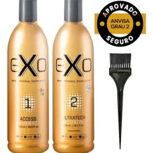 Progressiva Exoplastia Capilar Exohair 2x500ml + Brinde!