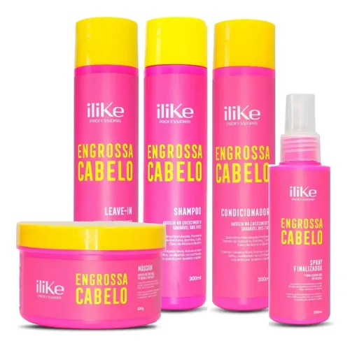 Ilike Engrossa Cabelo Kit - 5 Produtos