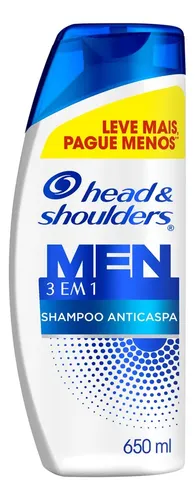 Shampoo Anticaspa Head & Shoulders 3 em 1 650 ml