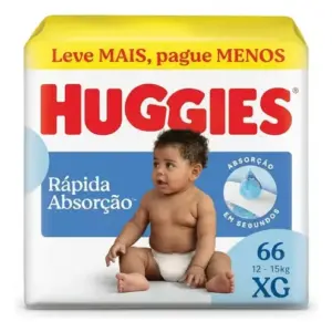 Fralda Infantil Huggies Tripla Proteção Xg Com 66 Un