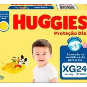 Fralda Huggies - Proteção Dia - Xg 24 Unidades 12 A 15 Kg