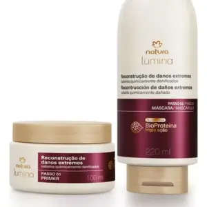 Kit Tratamento Para Cabelos Quimicamente Danificados Lumina