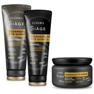 Siàge Regeneração Pós Química Shampoo Condicionador Máscara