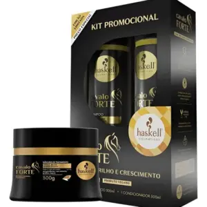 Kit Haskell Cavalo Forte Shampoo Condicionador Máscara 300ml