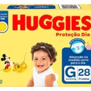 Huggies Fralda Descartável Proteção Dia G- 28 Un Sem Gênero
