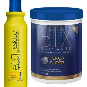 Btx Força Super 950g + Shampoo Anti Residuo 400ml Probelle