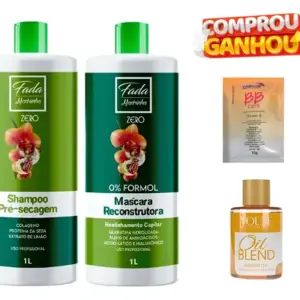 Escova Progressiva Fada Madrinha Zero Formol 2x1lt +