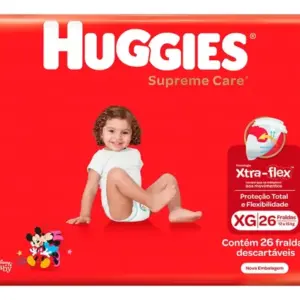 Fralda Infantil Huggies Supreme Care Xg Com 26 Un