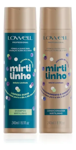 Kit Shampoo E Condicionador Infantil Lowell Mirtilinho 240ml
