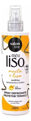 Salon Line Meu Liso Muito + Liso Spray Defrizante Protetor Térmico 240ml