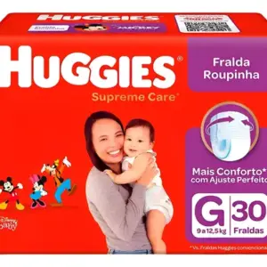 Fralda Huggies Supreme Care Roupinha G C/30un
