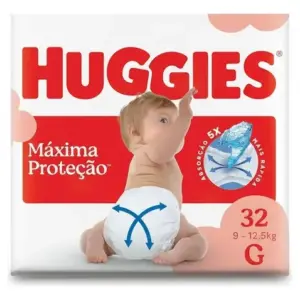 Fralda Infantil Huggies Supreme Care G Com 32 Un