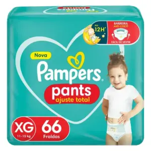 Fralda Pampers Pants Ajuste Total Tamanho XG 66 Unidades