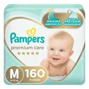Fralda Pampers Premium Care Tamanho M 160 Unidades