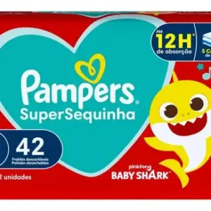 Fralda Infantil Pampers Supersec Mega 5 A 8 Kg P 42 Unidades Tamanho Pequeno (P)