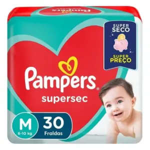 Fralda Pampers Supersec Tamanho M 30 Unidades