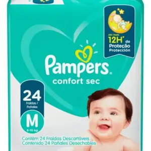 Fraldas Pampers Confort Sec M x 24 unidades