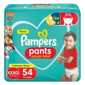 Fralda Pampers Pants Ajuste Total Xxxg Com 54un