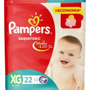 Fraldas Descartáveis Supersec Com 22 Unidades Tamanho XG Pampers