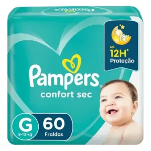 Fralda Pampers Confort Sec Hiper G C/60un