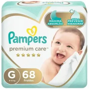 Fralda Pampers Premium Care Jumbo G 68 Unidades