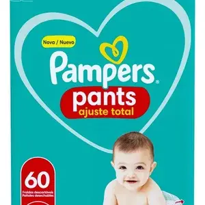 Fralda Pampers Pants Ajuste Total M 60u