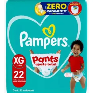 Fralda Pampers Pants Ajuste Total Mega Xg 22 Extra Grande (xg) Sem Gênero