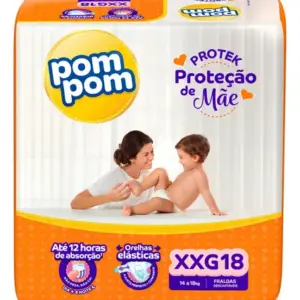 Fralda Pom Pom Protek XGG com 18 Unidades