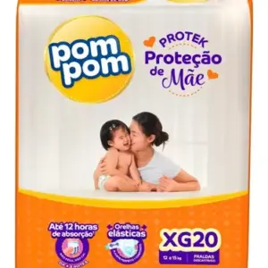 Fralda Pom Pom Protek Proteção De Mãe Jumbo Xg 20un