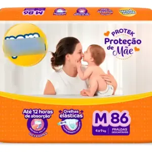 Fralda Pom Pom Protek Proteção De Mãe Hiper M Atacado Barato
