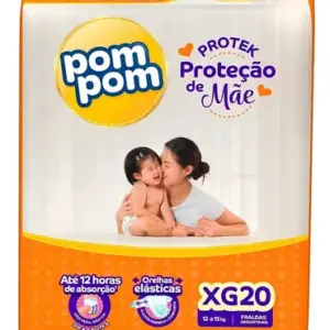 Fraldas Pom Pom Protek Xg X 20 Unidades Sem Gênero