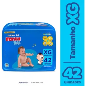 Fralda Descartável Turma da Mônica Baby XG Pacote 42 Unidades