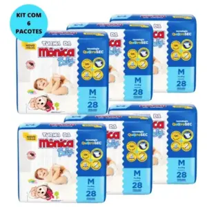 Kit Com 6 Fralda M Turma Da Monica Baby Jumbo Atacado Gênero Sem gênero Tamanho Médio (M)