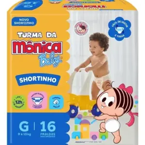 Fralda Descartável Turma Da Mônica Shortinho Jumbinho Tamanh