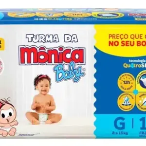 Fralda Turma Da Mônica Short Jumbinho G 16 Un