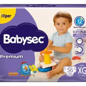 Fralda Babysec Premium Xg 56 Unids