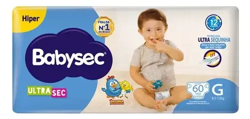 Fralda Infantil Ultrasec Galinha Pintadinha Babysec