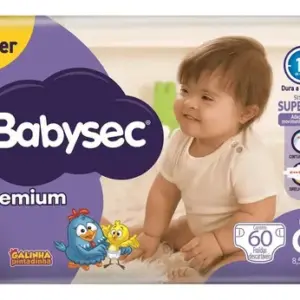 Fralda Babysec Premium G 60 Unids
