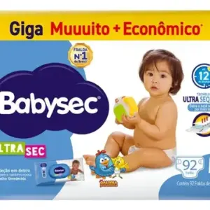 Fralda Babysec Ultra Giga M 92 Unidades